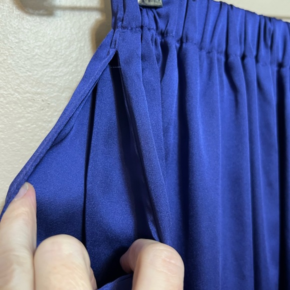 Free People Intimately Free Wine- Down Satin Lounge Pants - Picture 6 of 9